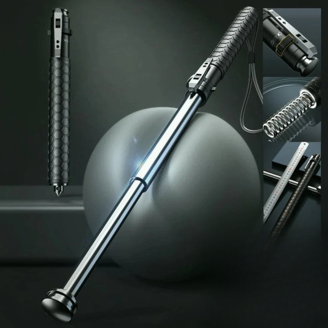 Versatile hiking stick with integrated self-defense