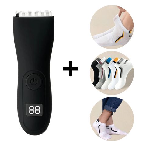 Portable shaver plus + 5 pairs of free socks