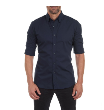 Men's Zip Fit Shirt Modern Slim Fit High-Quality Materials