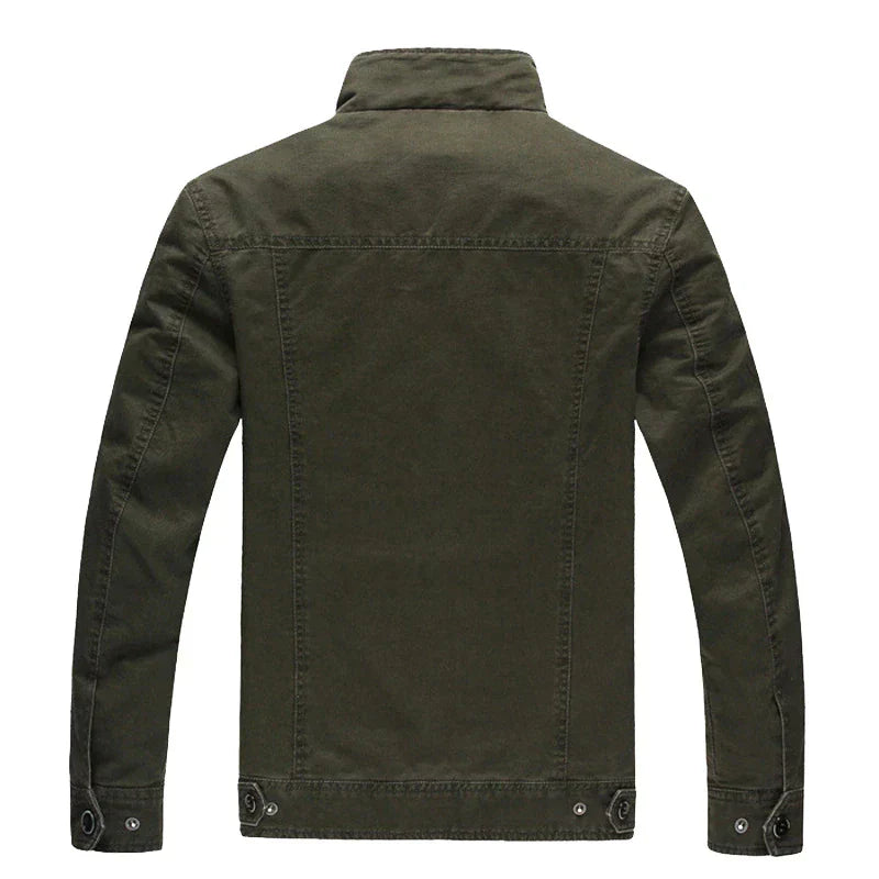 Men's Jacket Olive Green Modern Look Comfortable Fit