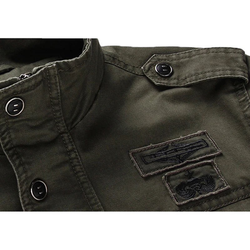 Men's Jacket Olive Green Modern Look Comfortable Fit