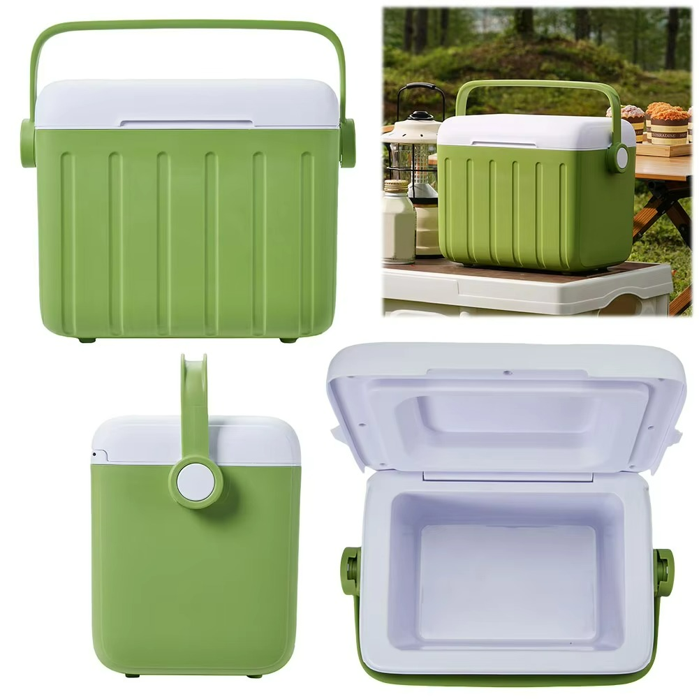 Portable 6-Liter Ice Box - Versatile Cooler for Drinks, Picnic, Camping, and Outdoor Use Size