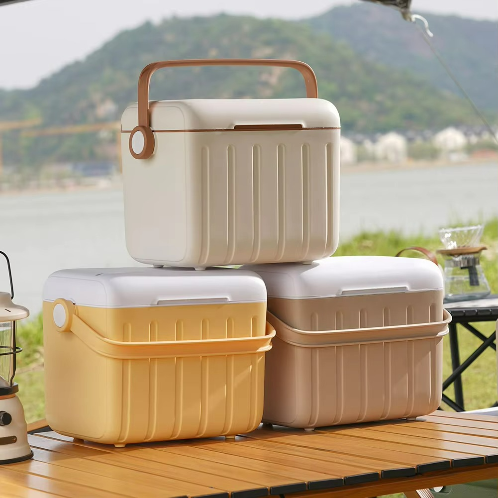 Portable 6-Liter Ice Box - Versatile Cooler for Drinks, Picnic, Camping, and Outdoor Use Size