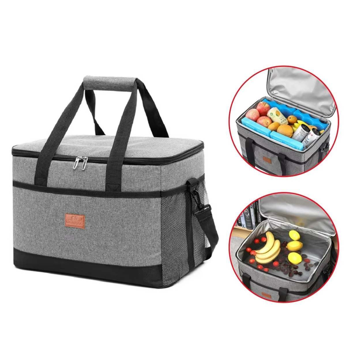 Waterproof cooler bag with large capacity for picnics