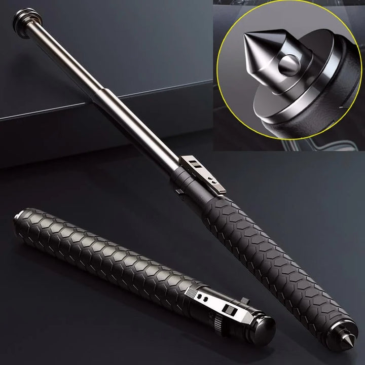 Versatile hiking stick with integrated self-defense
