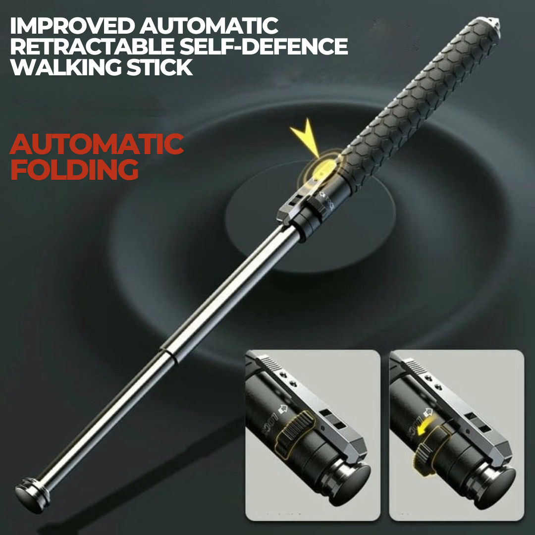 Versatile hiking stick with integrated self-defense