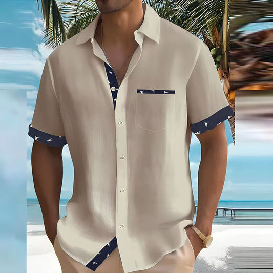 Men's Short-Sleeve Shirt Lightweight Breathable Stylish