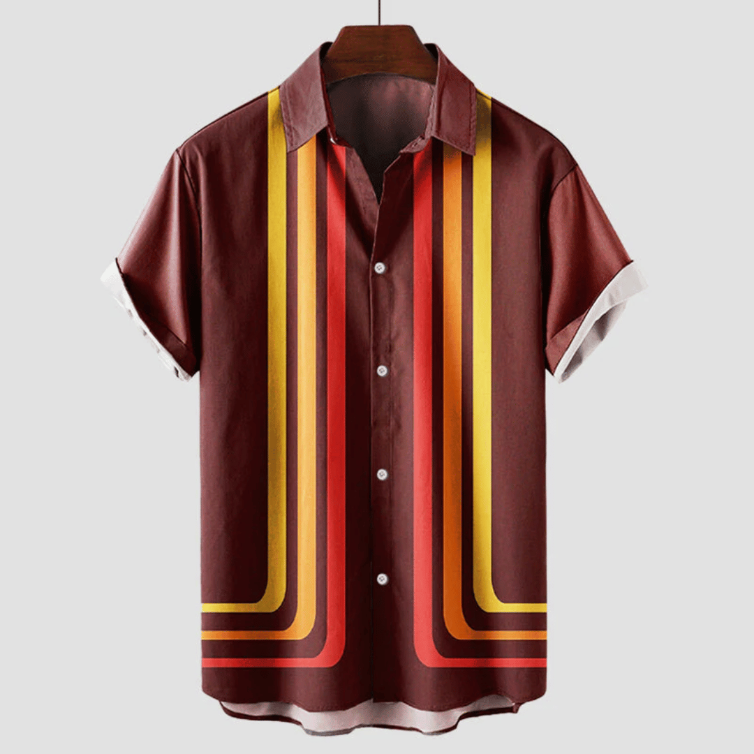 Men's Summer Shirt Retro Breathable Short Sleeve Cotton for Style and Comfort