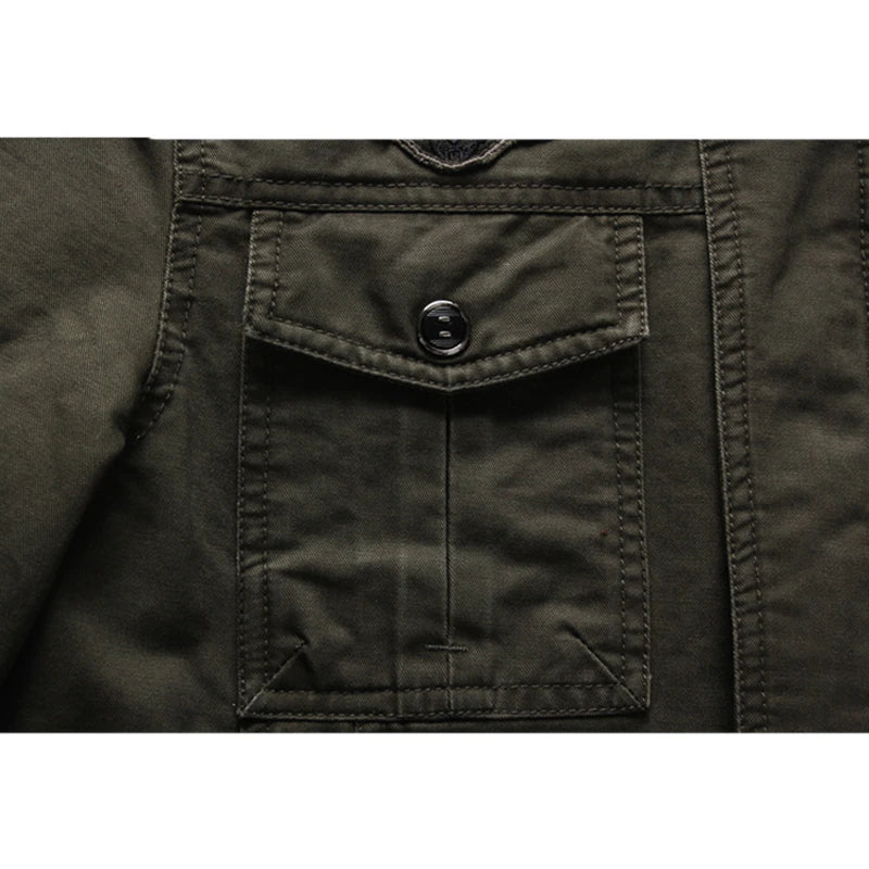 Men's Jacket Olive Green Modern Look Comfortable Fit