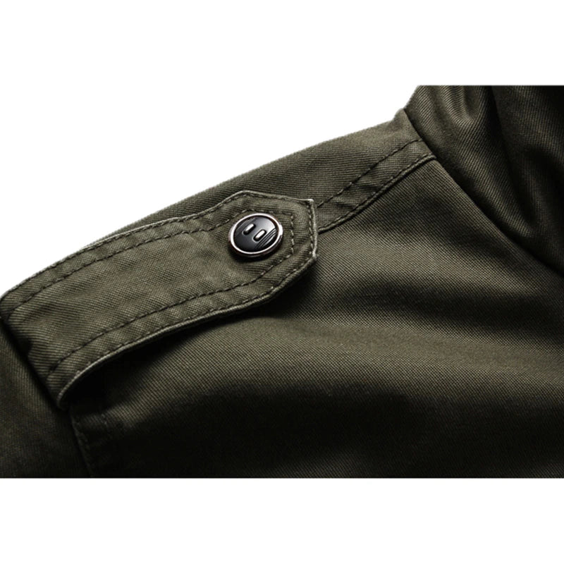 Men's Jacket Olive Green Modern Look Comfortable Fit