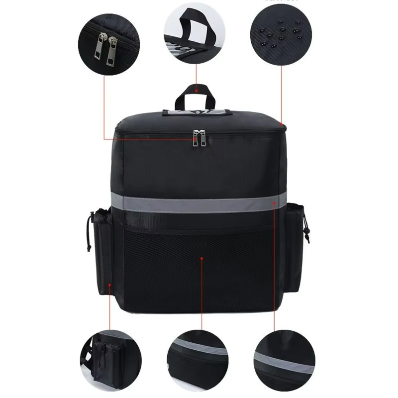 Thermal cooler backpack for the delivery and storage of food products